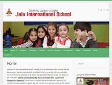 Tablet Screenshot of jaininternationalschool.com